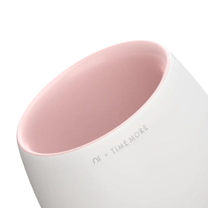 Ni Wares Timemore Collaboration cup Basic Barista Coffee Gear Online Black and white pink coffee tasting competition cup
