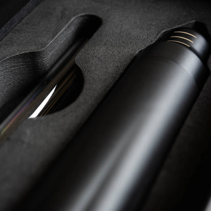 Nucleus Bloom WDT Needle Tool for Pour Over Coffee Black pen and extra needles inside black packaging 'close up' macro photography by Basic Barista