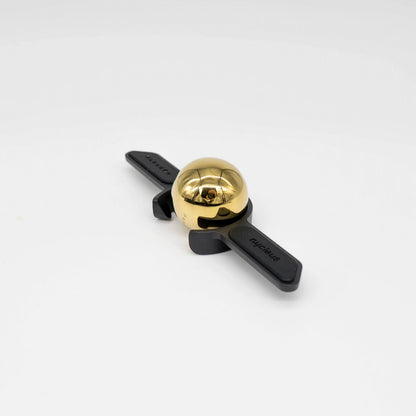 Nucleus Paragon Golden Ball on black Espresso Stand Set of 2 on white background Basic Barista Extract Chilling Balls - Coffee blanching tool