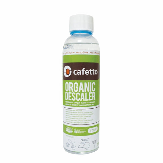 Cafetto Liquid Organic Descaler - 250ml Green liquid bottom