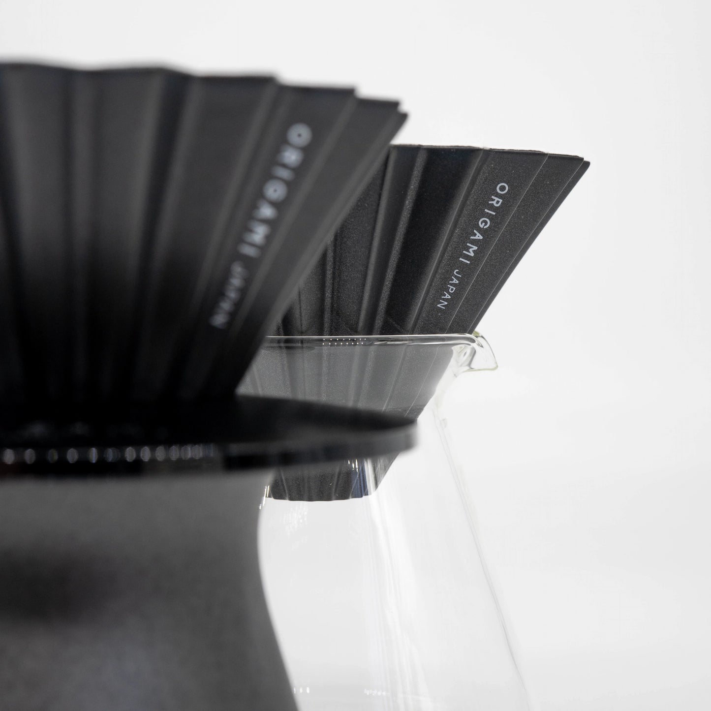 Origami Dripper Matte Black Pour Over Coffee Kit Limited Edition Bundle Basic Barista Coffee Gear Origami branded coffee dripper Matte Black