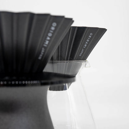 Origami Dripper Matte Black Pour Over Coffee Kit Limited Edition Bundle Basic Barista Coffee Gear Origami branded coffee dripper Matte Black