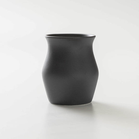 Origami Sensory Cup Matte Black Stone coffee cup Bouba Black Coffee Cups 