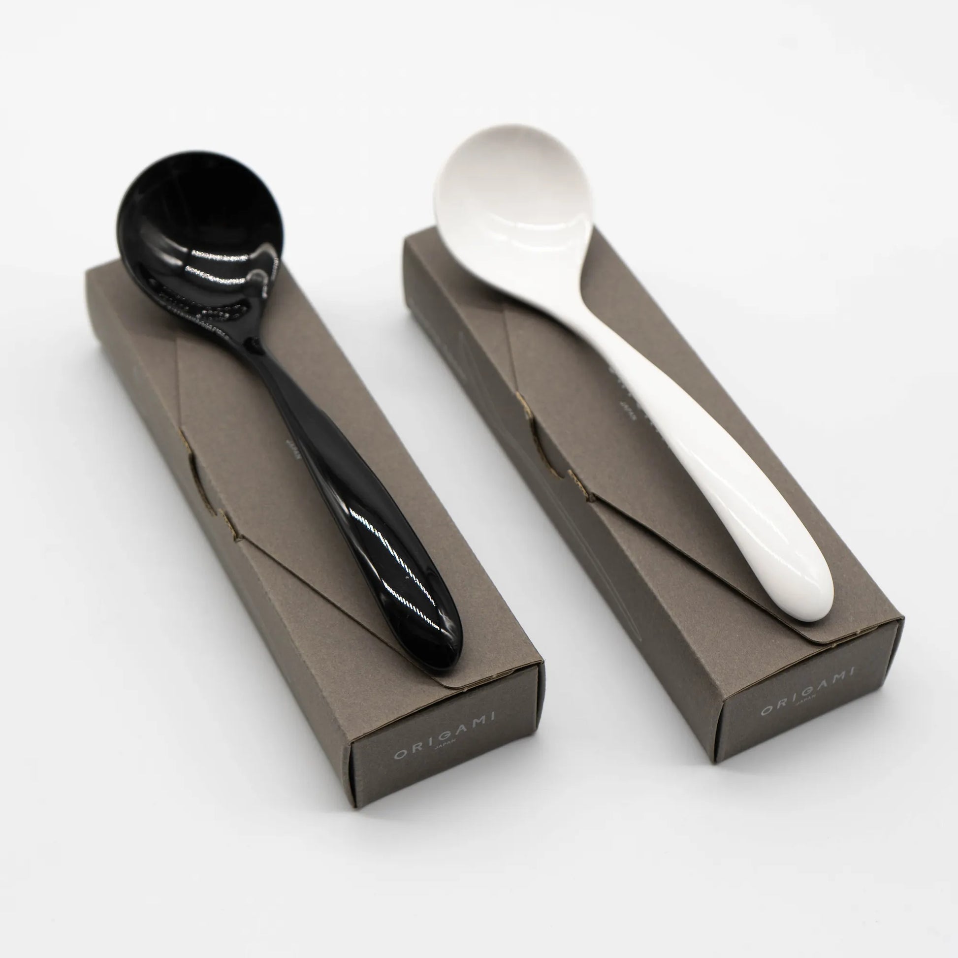 Origami Ceramic Cupping Spoon - Coffee Cupping Slurp taste coffee Basic Barista Box Packaging