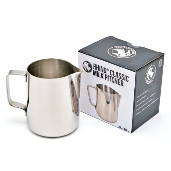 Rhino Classic Milk Pitcher Stainless Steel Basic Barista