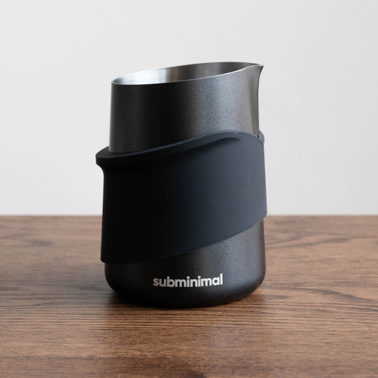Subminimal FlowTip Handleless Milk Jug - Latte Art milk pitcher coffee jug milk texture sharp point milk jug