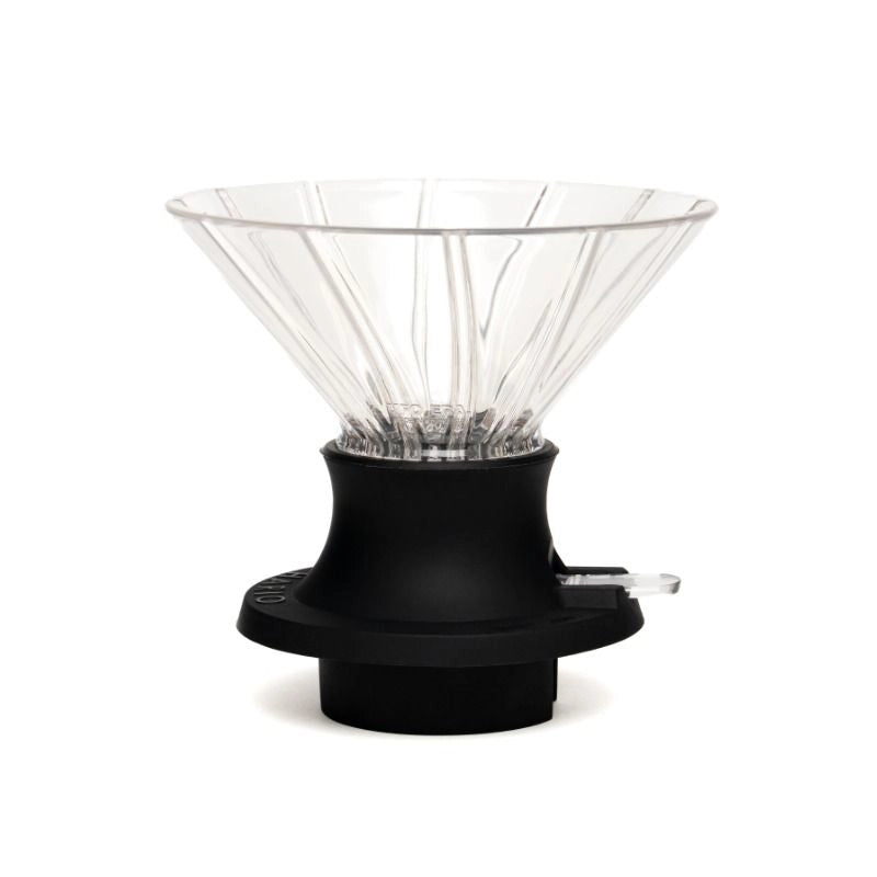 UFO Dripper V3 Clear with Hario V60 Switch Base attached