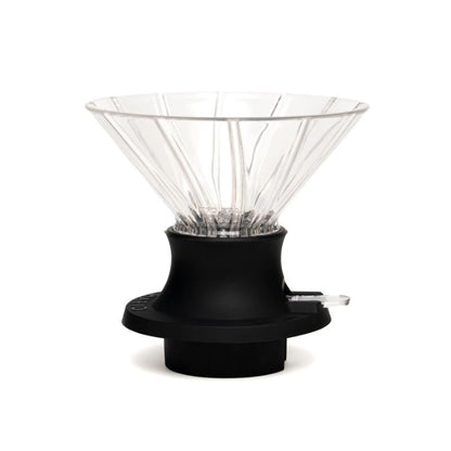 UFO Dripper V3 Clear with Hario V60 Switch Base attached