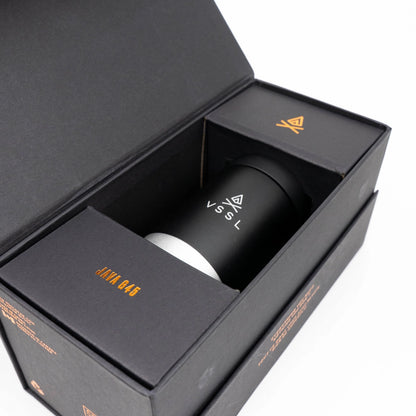 VSSL Java G45 Coffee Hand Grinder Black Box on White Background 