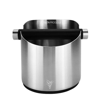 Stainless Steel Silver Metal Coffee Knock Box coffee bin Basic Barista progear coffee supplies 