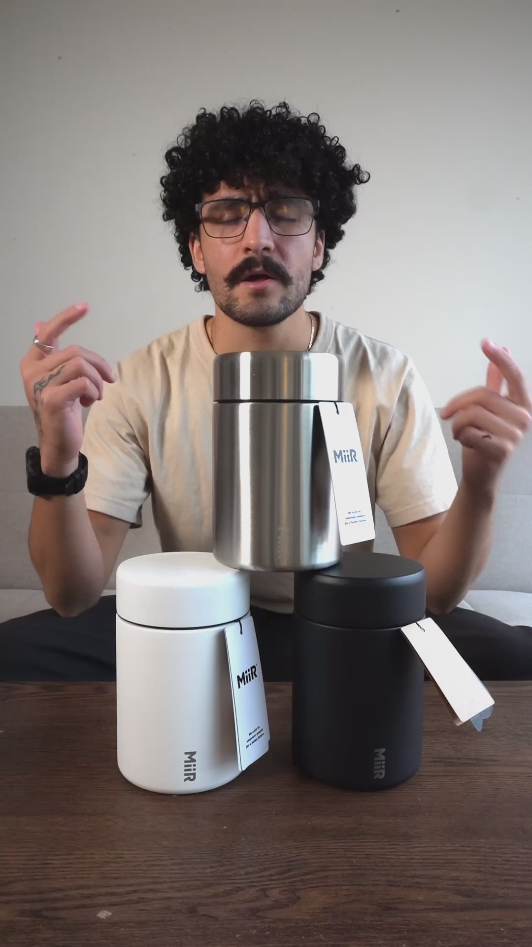 Miir coffee bean storage canister Basic Barista coffee storage freshness