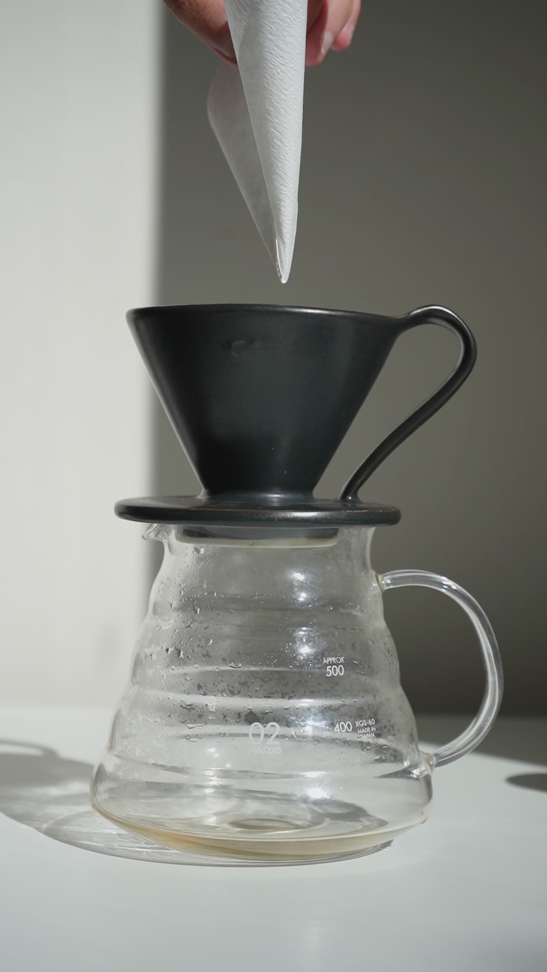 Cafec Flower Dripper Tritan Black 4 Cup – Basic Barista