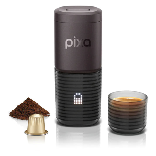 wacaco pixapresso portable electric espresso maker pods ground coffee