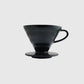 Hario V60 Ceramic Dripper Matte Black Pour over coffee maker filter coffee dripper Basic Barista Australia Melbourne Coffee Brewing Gear Brew Better Coffee Cafe Dripper Drippers