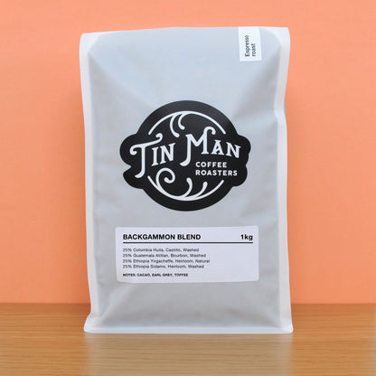 Tin Man Coffee Roasters Basic Barista Australia Melbourne Freshly Roasted Coffee Beans Backgammon Blend