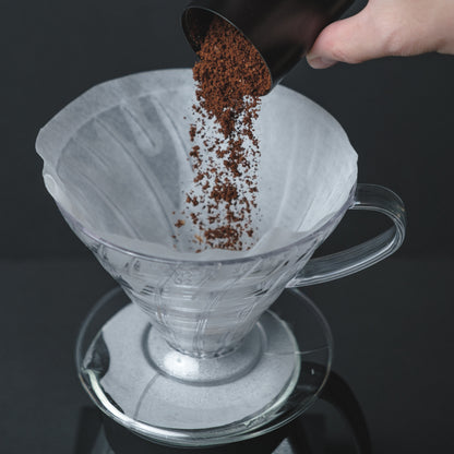 Hario V60 Dripper 02 Clear Plastic Basic Barista Pour Over Cone Plastic Coffee Dripper Melbourne Australia coffee Brewing Equipment 