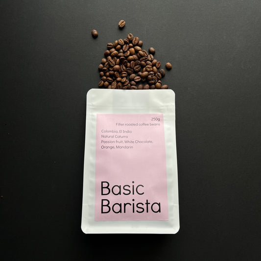 Colombia El Indio Natural Caturra Freshly Roasted Coffee Beans Specialty coffee Basic Barista Australia Melbourne