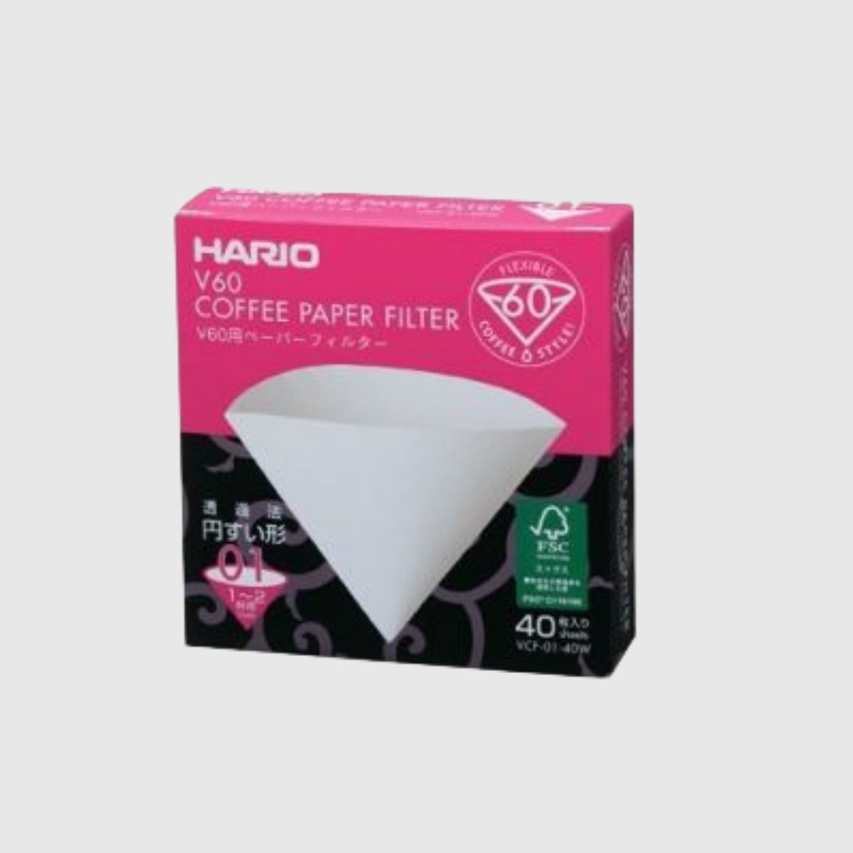 Hario V60 02 40pk 40 packet size Paper Filter Papers Basic Barista Hario V60 02 40pk 40 packet size Paper Filter Papers Basic Barista Australia Melbourne Coffee Gear Brewing Conical dripper coffee filter paper coffee filter paper filters Basic Barista Pour over coffee