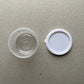 Plastic coffee dosing cup dosing pot white lid 58mm