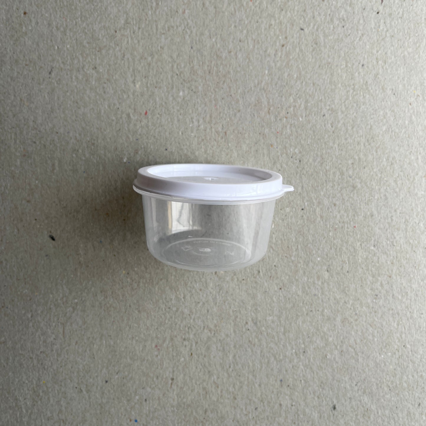 Plastic coffee dosing cup dosing pot white lid 58mm
