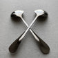 Coffee cupping silver spoons set of 2