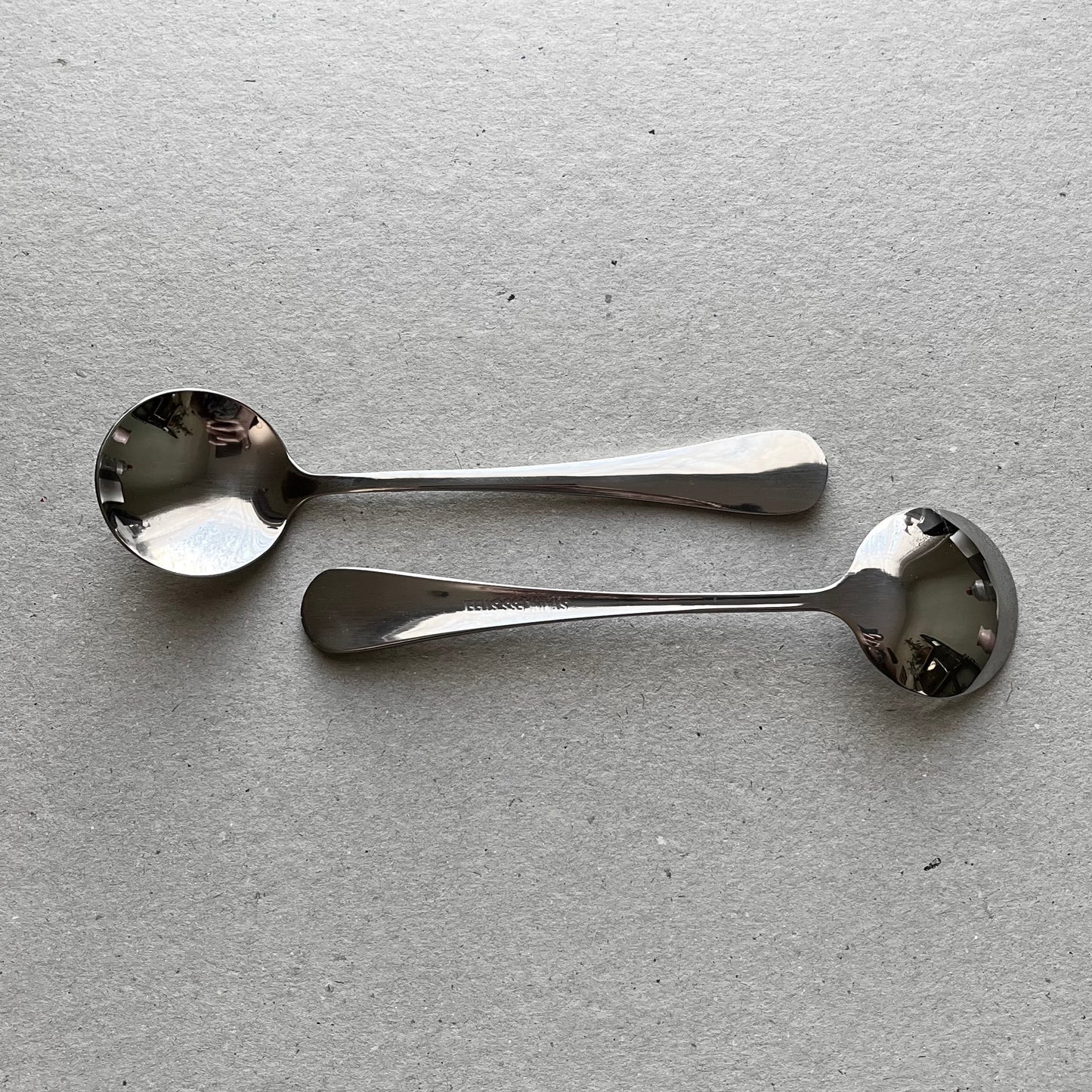 Coffee cupping silver spoons set of 2