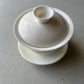 Gaiwan Gongfu tea brewer set ceramic white minimalist tea brewer